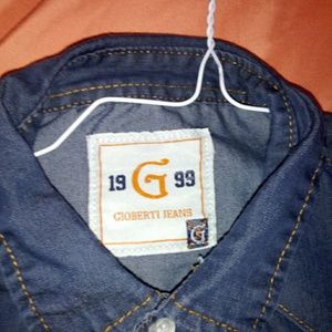 Denim shirt strechy material real nice